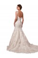 Best Open Back Mermaid Tulle Wedding Dress with Lace Bodice UK