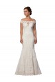 Best Modern Off the Shoulder Mermaid Lace Wedding Dress UK