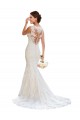 Best V-Neck Mermaid Vintage Lace Wedding Dress UK