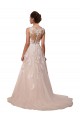 Best Sweetheart A-Line Tulle Wedding Dress with Lace Illusion Back UK