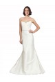 Best Trumpet Satin Wedding Dress with Sweetheart Lace Bodice UK