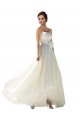 Best Strapless A-Line Taffeta Wedding Dress UK