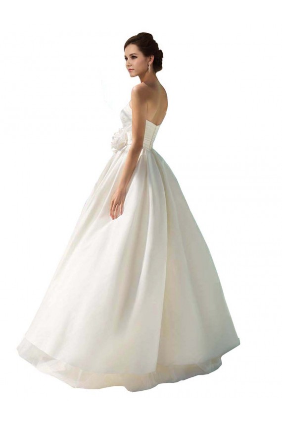 Best Strapless A-Line Taffeta Wedding Dress UK