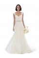 Best Off the Shoulder Mermaid Lace Beach Wedding Dress with Beaded Belt UK