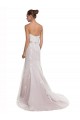 Best Strapless Mermaid Tulle Lace Beach Wedding Dress with Belt UK