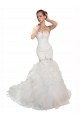 Best Sweetheart Mermaid Cascading Organza Wedding Dress UK