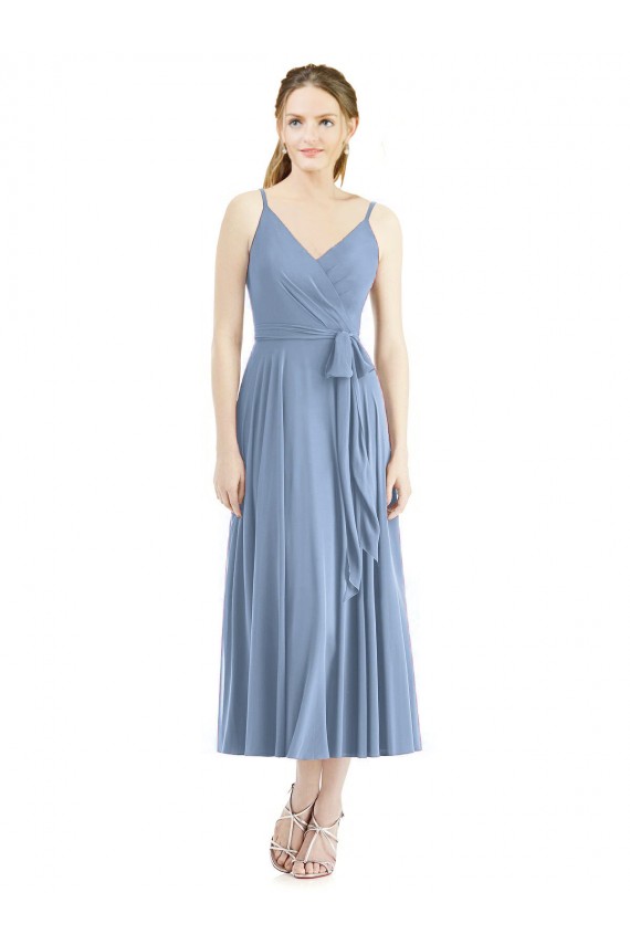 Best Short Tea Length Chiffon Bridesmaid Dress UK