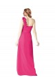 Best Full Length One Shoulder Chiffon Bridesmaid Dress UK