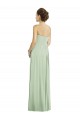 Best Full Length Strapless Chiffon Bridesmaid Dress with Sweetheart Neckline UK