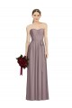 Best Sweetheart Neckline Long Full Length Chiffon Bridesmaid Dress UK