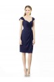 Best Cocktail Length Short Cap Sleeves Chiffon Bridesmaid Dress UK