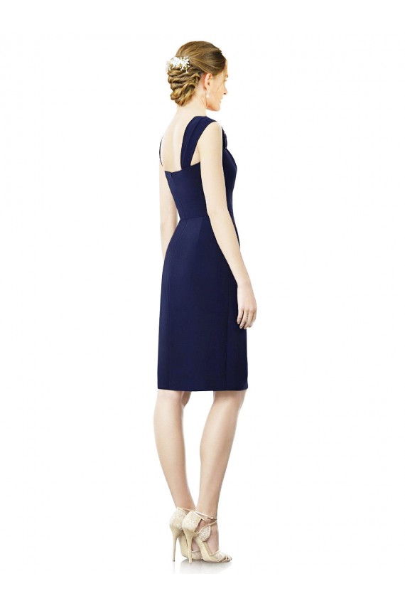 Best Cocktail Length Short Cap Sleeves Chiffon Bridesmaid Dress UK
