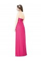 Best Full Length Strapless Long Chiffon Dress with Waistband UK