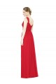 Best Full-Length Long Chiffon Bridesmaid Dress with Side Front Slit UK