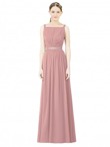 Best High Neck Chiffon Bridesmaid Dress with Low Back UK