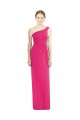 Best One Shoulder Long Chiffon Bridesmaid Dress UK