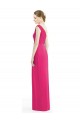 Best One Shoulder Long Chiffon Bridesmaid Dress UK