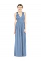 Best Sleeveless Cross Strap Back Chiffon Bridesmaid Dress UK