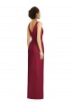 Best Draped V-Neck Cocktail Length Chiffon Bridesmaid Dress UK