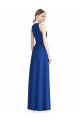 Best Draped Keyhole Long Chiffon Bridesmaid Dress UK