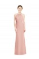 Best Halter Neck Trumpet Chiffon Bridesmaid Dress UK