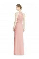 Best Halter Neck Trumpet Chiffon Bridesmaid Dress UK