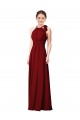 Best Luxe Chiffon Bridesmaid Dress with Open Slit In the Back UK