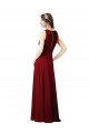 Best Luxe Chiffon Bridesmaid Dress with Open Slit In the Back UK