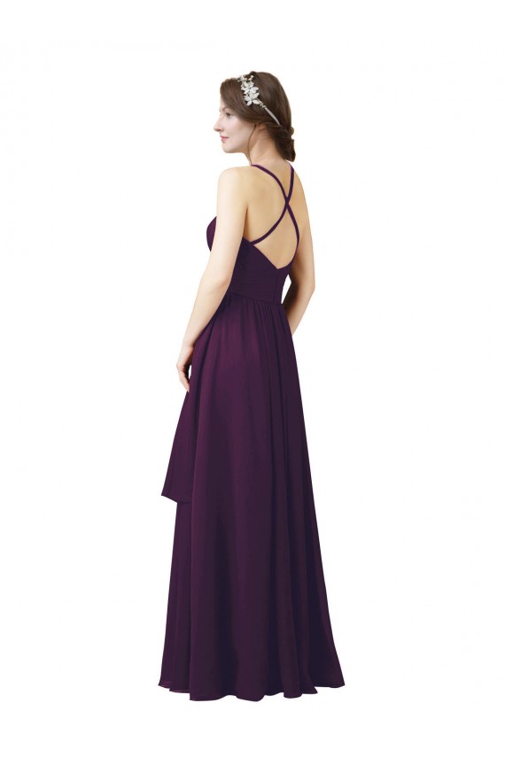 Best Roman Style Luxe Chiffon Bridesmaid Dress UK