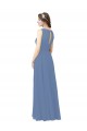 Best Luxe Chiffon Bridesmaid Dress with Illusion and Sweetheart Neckline UK