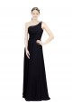 Best Sweetheart Chiffon Bridesmaid Dress with Beaded One Shoulder Strap UK