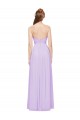 Best Strapless Mermaid Chiffon Bridesmaid Dress WITH High Side Slit and Ruffles UK