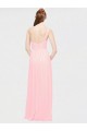 Best One Shoulder Twisted Waist Sweetheart Chiffon Bridesmaid Dress UK
