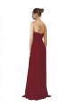 Best Hand-Ruched Sweetheart Long Chiffon Bridesmaid Dress UK