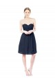 Best Sweetheart Cocktail Knee Length Chiffon Cocktail Bridesmaid Dress Open Back UK