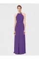 Best Long Chiffon Spaghetti Strap Halter Bridesmaid Dress UK