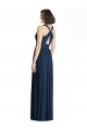 Best Cut Out Back Long Chiffon V-Neck Bridesmaid Dress UK