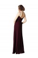 Best V-Neck Chiffon Bridesmaid Dress with Twist Front Bodice UK