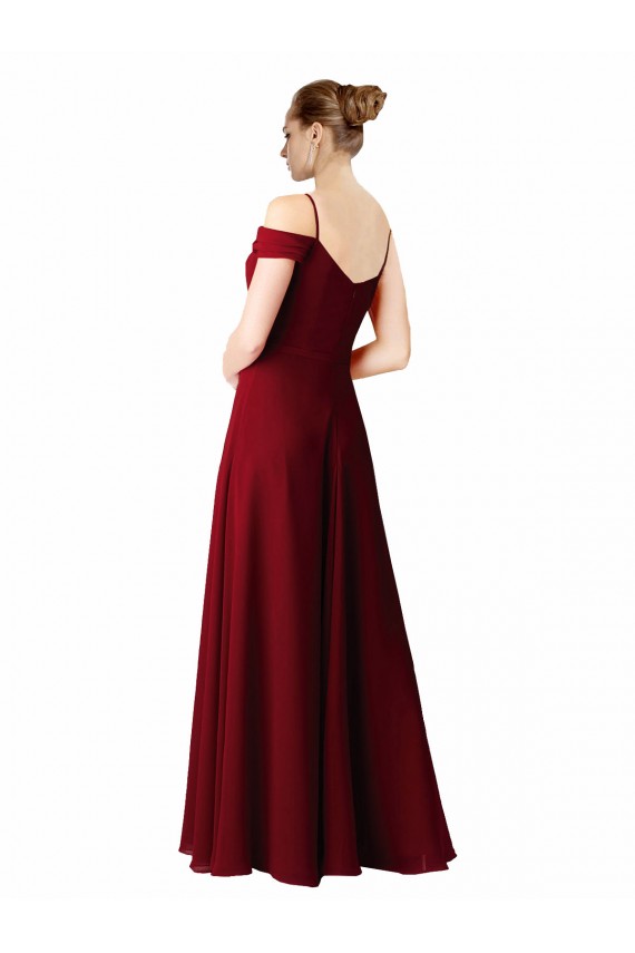 Best Chiffon with Beaded Embroidery Bridesmaid Dress UK