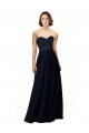 Best Long Chiffon Sweetheart Neckline Bridesmaid Dress with Beading UK