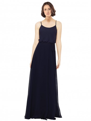 Best Chiffon Bridesmaids Dress with Scoop Neckline UK