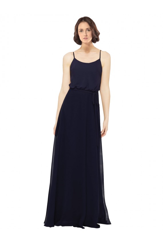 Best Chiffon Bridesmaids Dress with Scoop Neckline UK