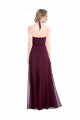 Best Full Length Chiffon Bridesmaid Dress with Halter Top UK