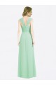 Best Long Chiffon Bridesmaid Dress with a Sweetheart Neckline and Pleated Shoulder Straps UK