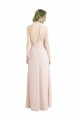 Best Full Length Chiffon Bridesmaid Dress with One Wide Shoulder Strap UK