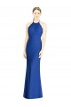 Best Criss Cross Low Back Halter Chiffon Bridesmaid Dress UK