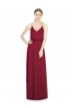 Best Full Length V-Neck A-Line Chiffon Boho Bridesmaid Dress UK