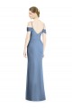 Best Draped Cold Shoulder Sweetheart Long Chiffon Formal Bridesmaid Dress UK