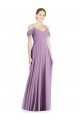 Best Off the Shoulder Open Cowl-Back Maxi Bridesmaid Dress UK