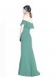 Best Off the Shoulder Bohemian Chiffon Bridesmaid Dress UK